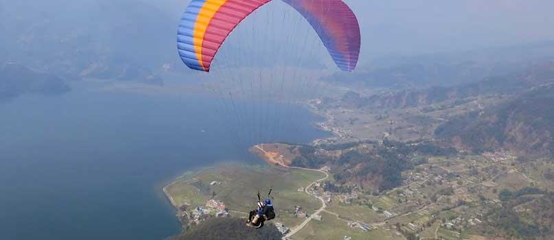 Paragliding at Pokhara